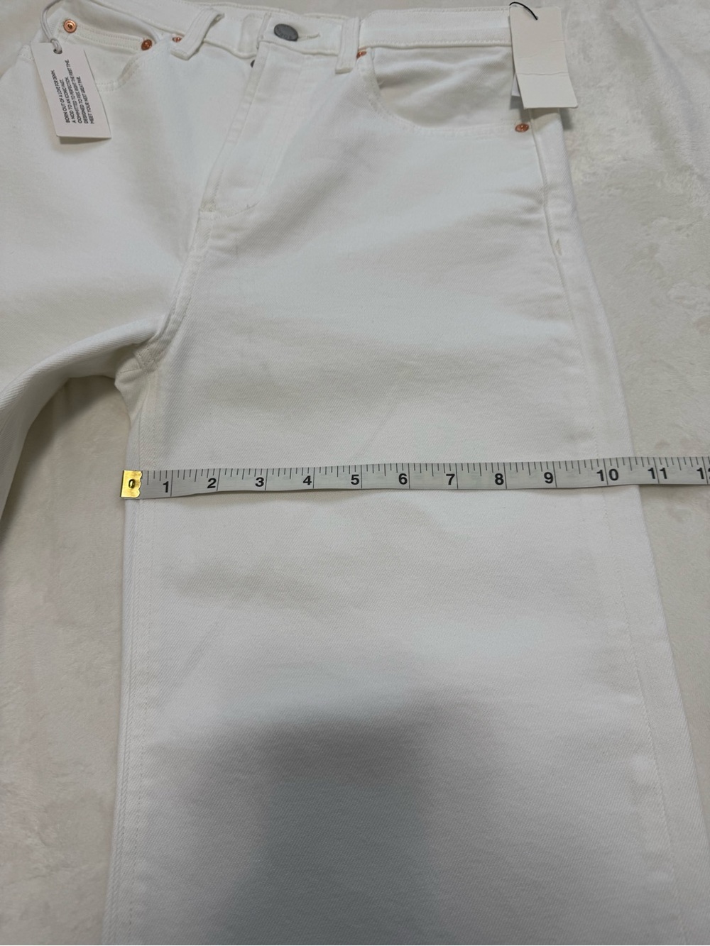 Aritzia Denim Forum The Joan Wide Leg Jeans White 27 NWT - Picture 13 of 13